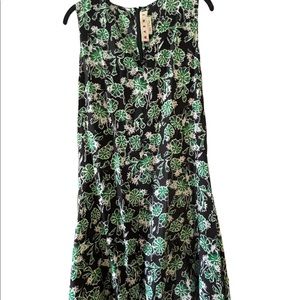 Green and navy floral Marni dress